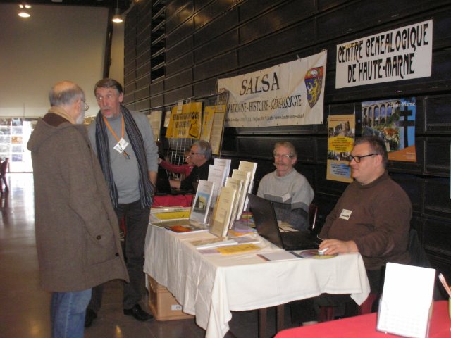 Le stand à Brie Comte Robert le 1er Février 2014