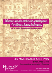 Les mardis aux archives - Introduction à la recherche généalogique
