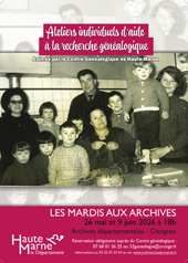 Mardi aux archives - Les ateliers individuels d'aide