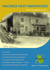 Couverture de Racines Haut-Marnaise 114